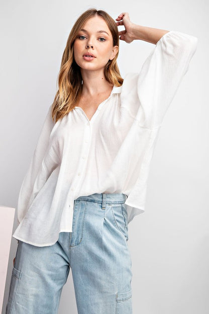 Simple Days Off White Top