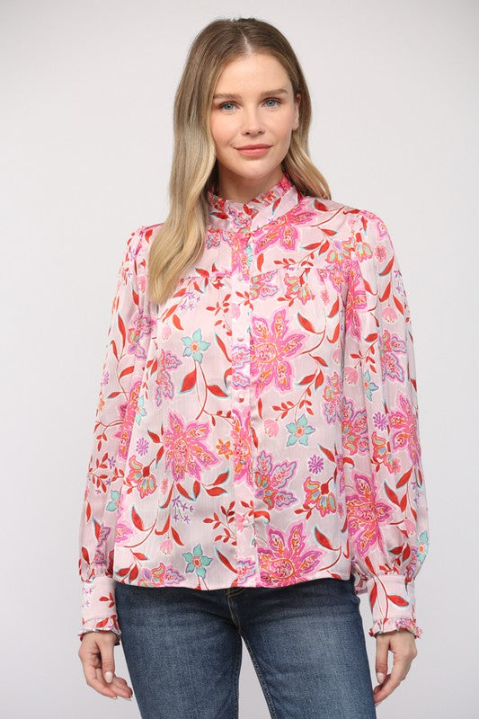 Bloom of Our Love Pink Multi Top