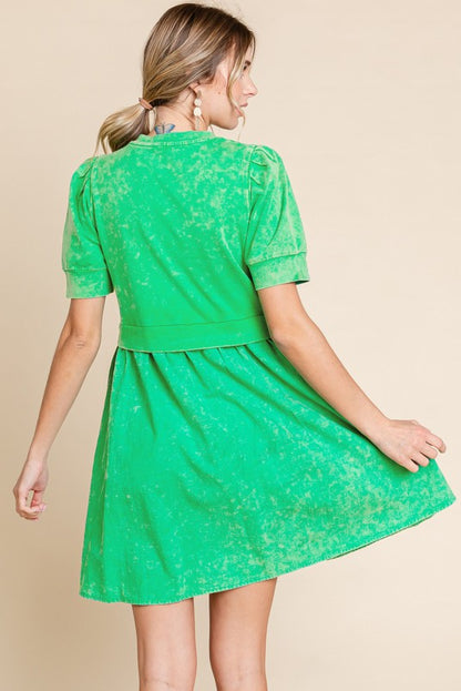 Take Your Lead Kelly Green Dress