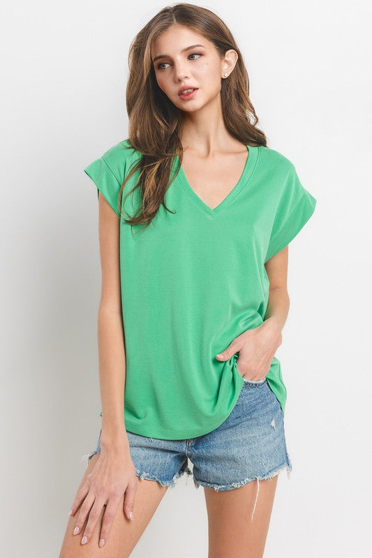 Find Your Voice Kelly Green Top