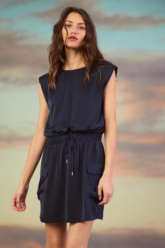 Skyline Soiree Navy Dress