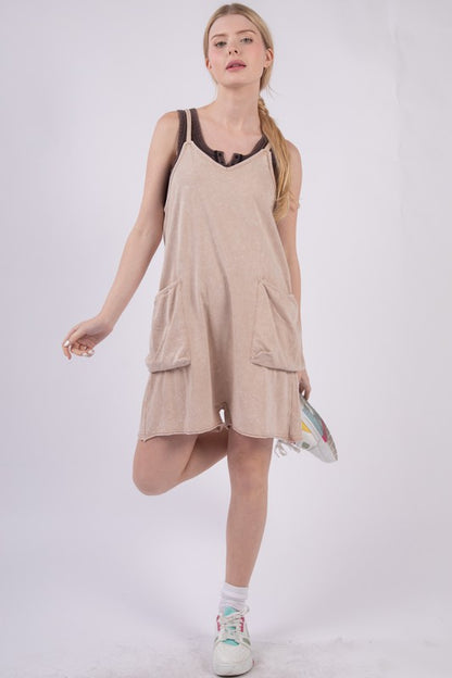 Move Along Taupe Romper