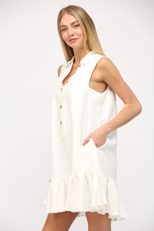 Tranquil Waters Off White Dress