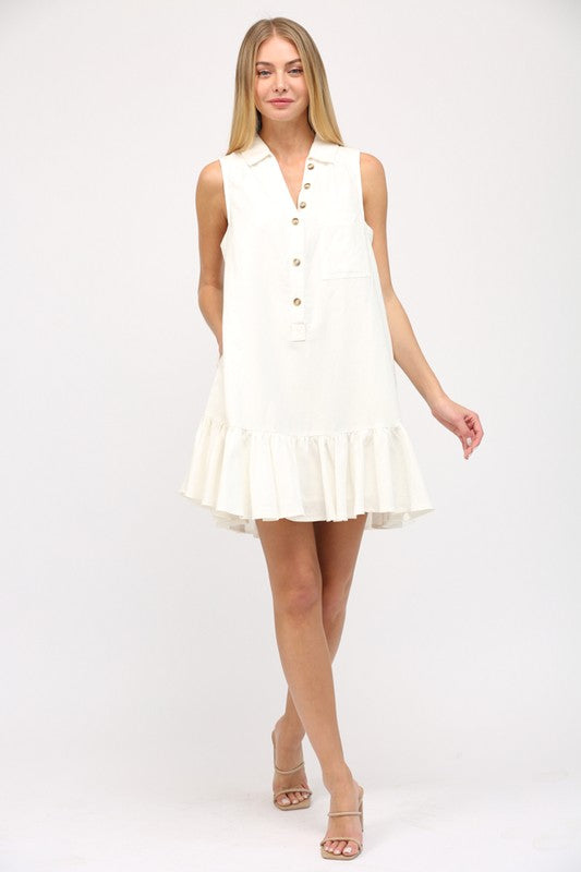 Tranquil Waters Off White Dress
