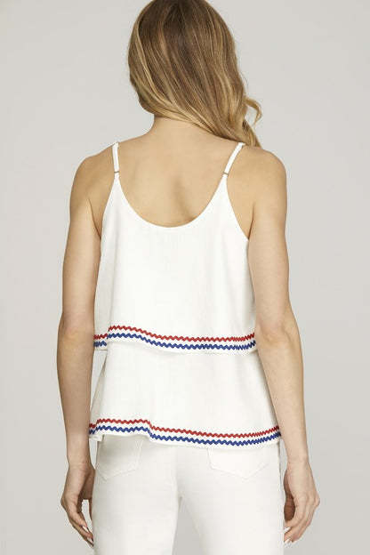 Lady Liberty Off White Top