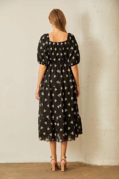 Sweetest Soul Black Midi Dress