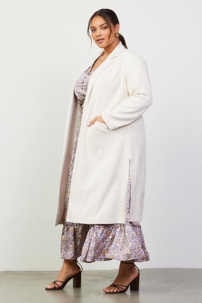 Call It Fate Cream Duster Coat
