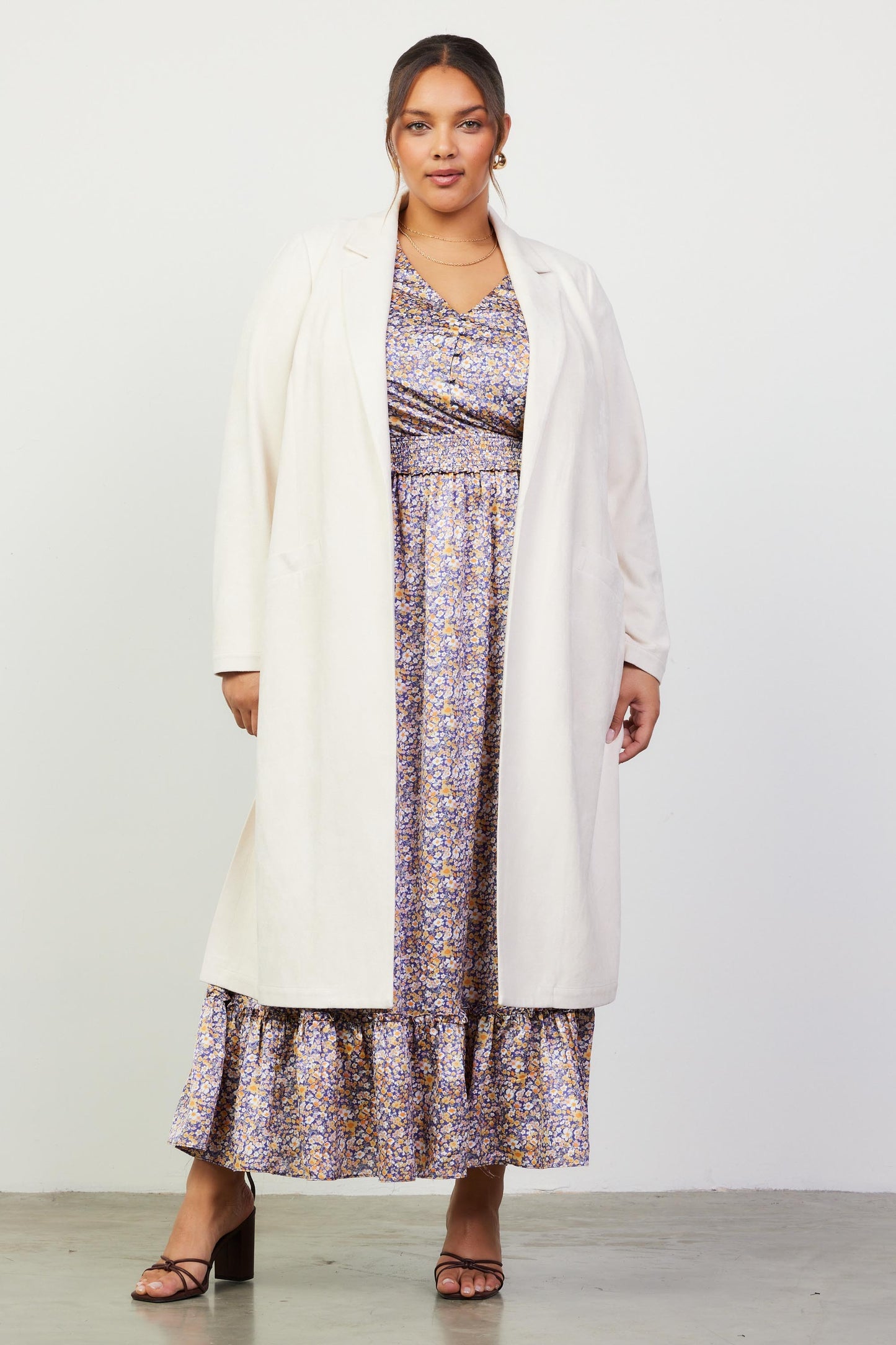 Call It Fate Cream Duster Coat