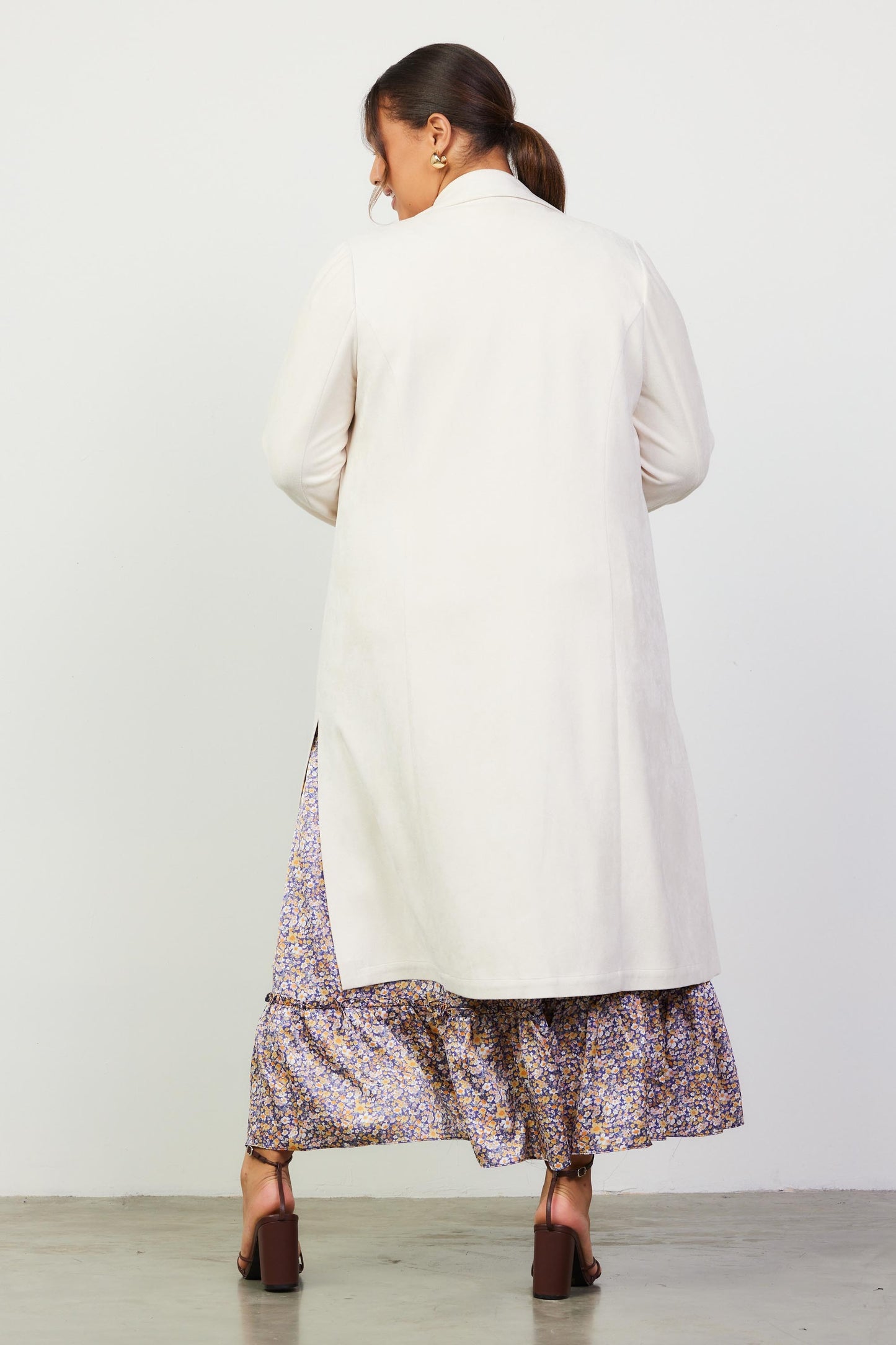 Call It Fate Cream Duster Coat