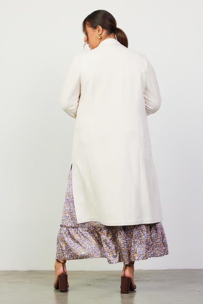 Call It Fate Cream Duster Coat