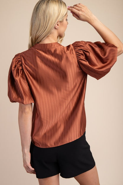 Born to Shine Brown Top