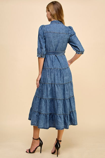 Vintage Indigo Dress