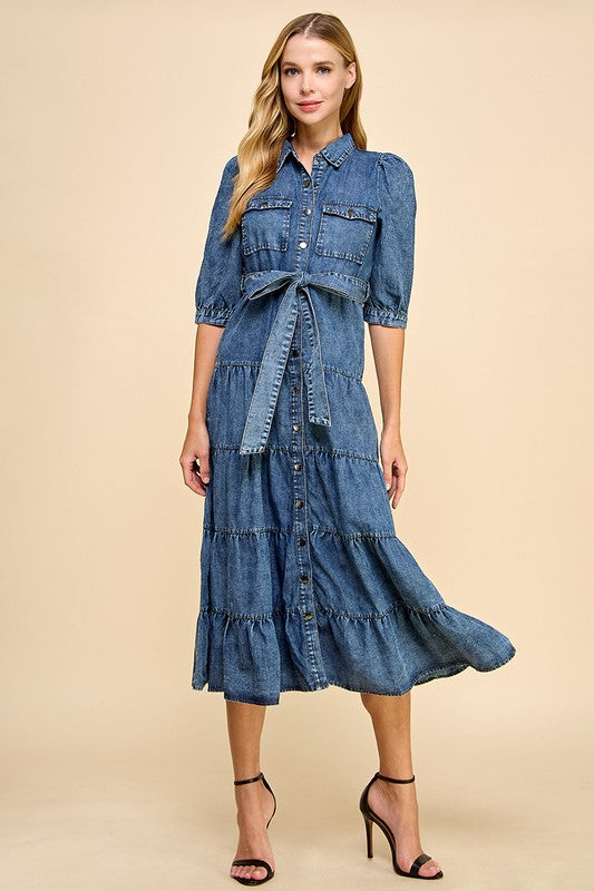 Vintage Indigo Dress