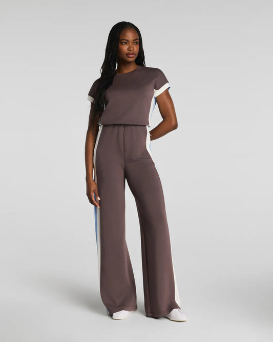 AirEssentials Colorblock Dark Cacao Stripe Jumpsuit