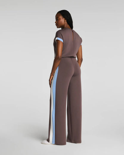 AirEssentials Colorblock Dark Cacao Stripe Jumpsuit