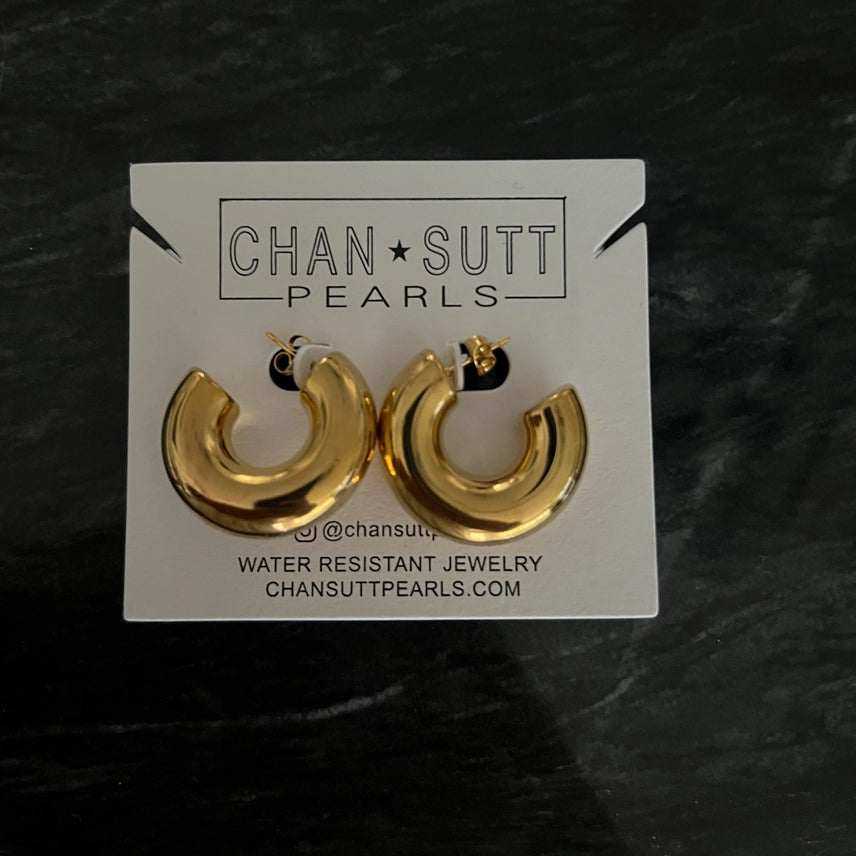 Smooth Gold Hoops