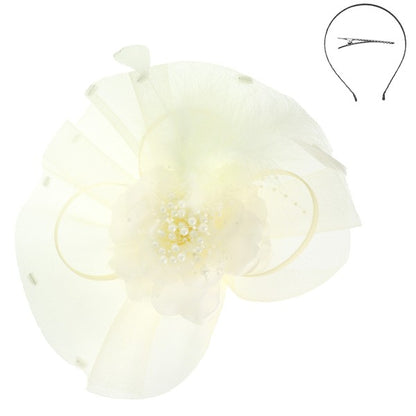 Derby Dazzle Ivory Fascinator