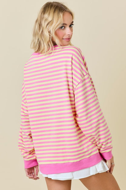 Ease My Mind Pink Lemonade Pullover Top