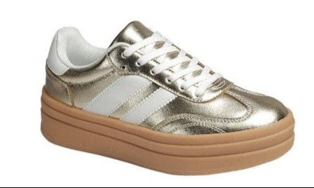 Dynamic Steps Gold Sneakers