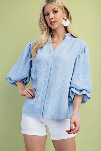 One True Love Blue Top