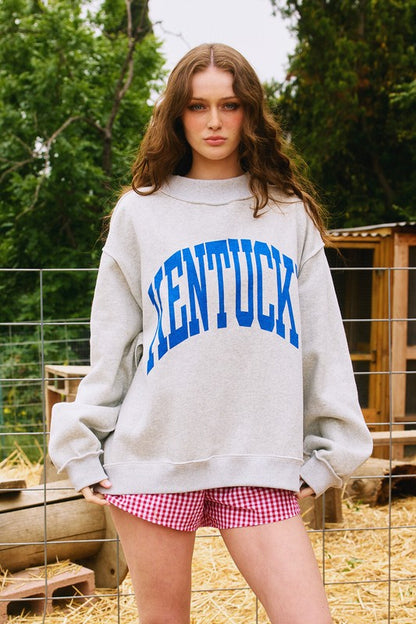 Kentucky & Ky Reversible Grey Sweatshirt
