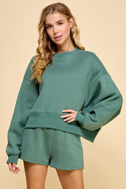 My Day Off Green Sweatshirt