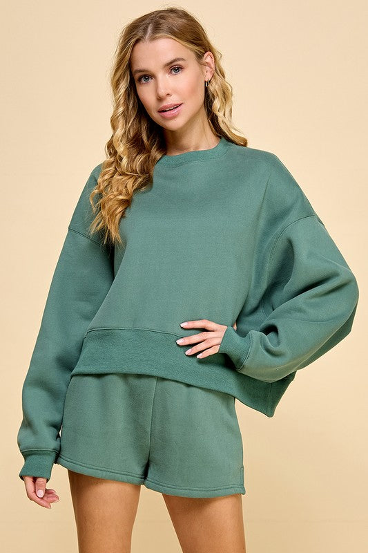 My Day Off Green Sweatshirt