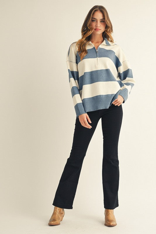 All You Need Half Zip Sweater