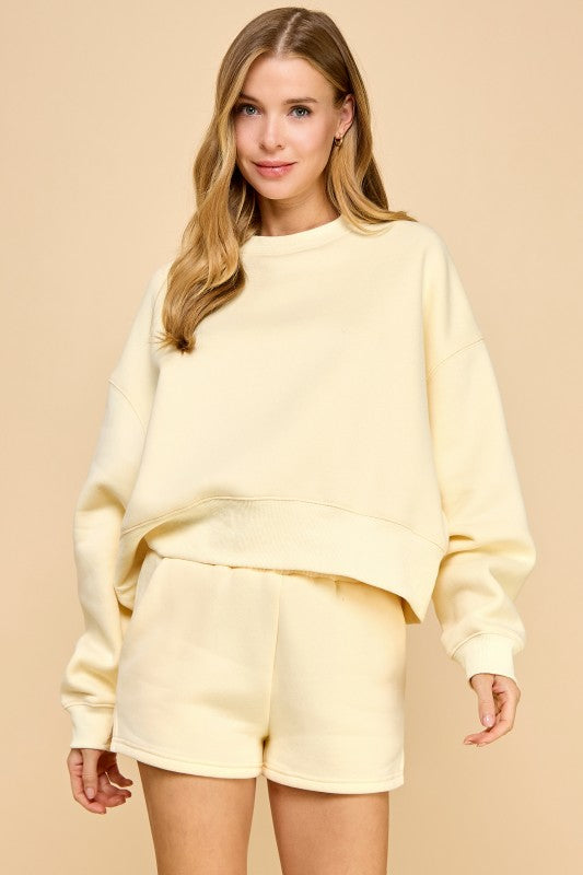 My Day Off Butter Yellow Sweatshirt