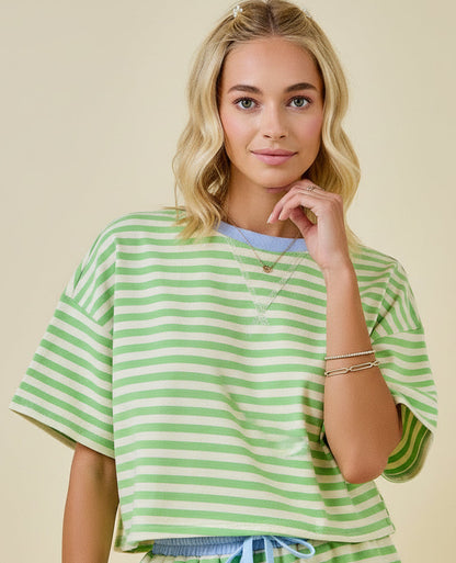 All in a Day Green Top