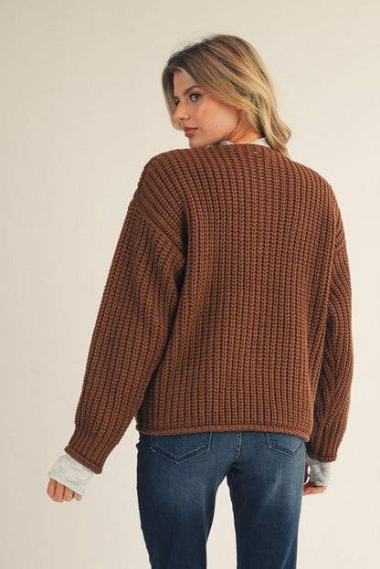 Found My Place Brown Cardigan