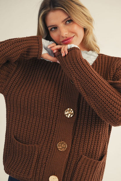 Found My Place Brown Cardigan