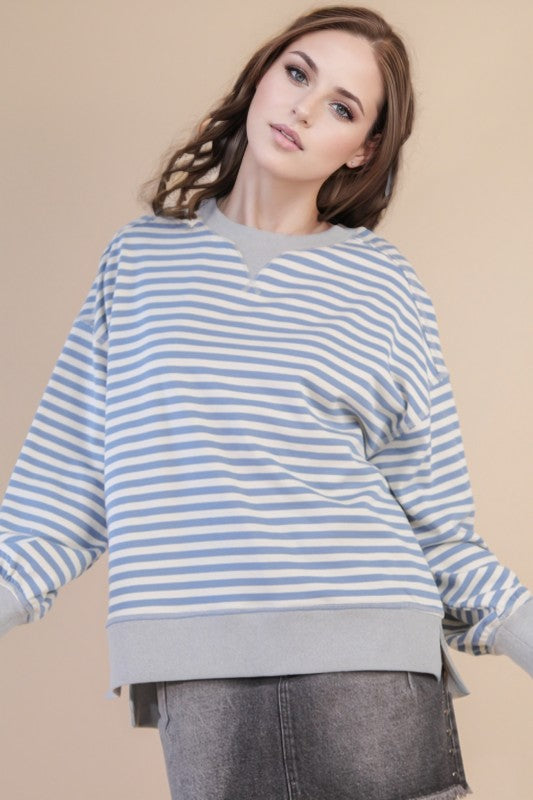 Never Looked Back Blue Top
