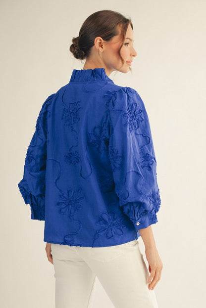 Effortless Style Royal Blue Top