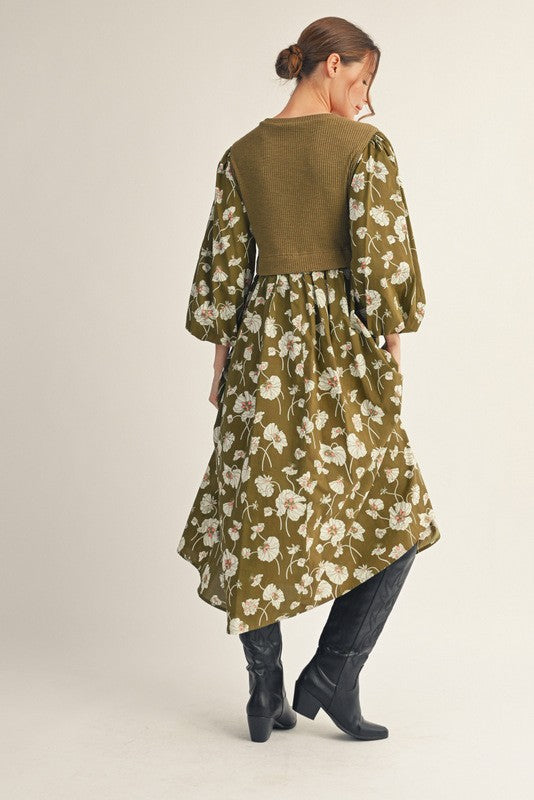 Slow Sundays Olive Dress