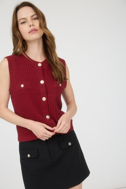 Ready For More Dark Red Top