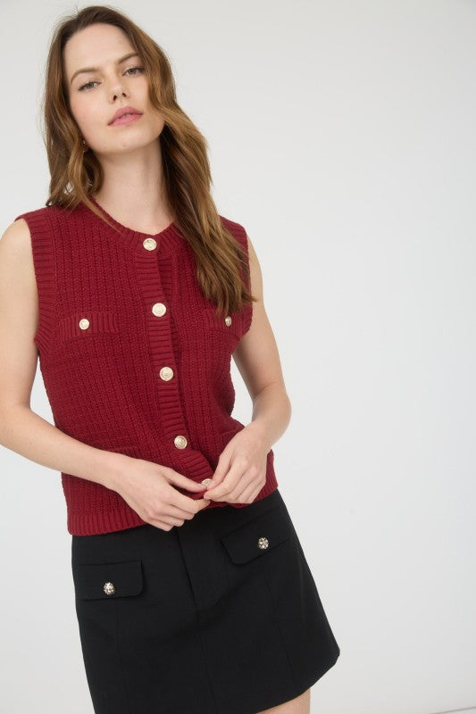 Ready For More Dark Red Top