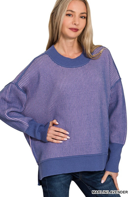 Chasing Chill Purple Sweater