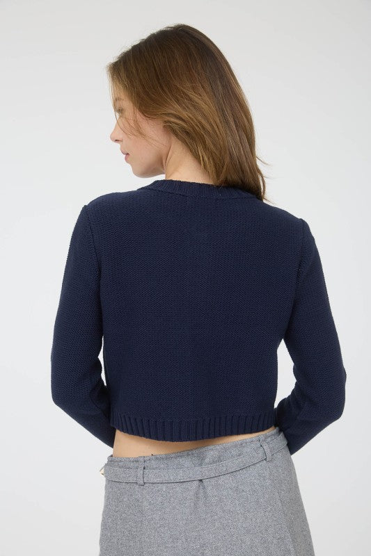 Right on Schedule Navy Cardigan