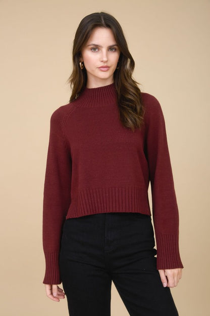 Warm Whispers Burgundy Sweater