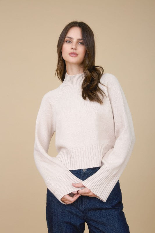 Warm Whispers Khaki Sweater