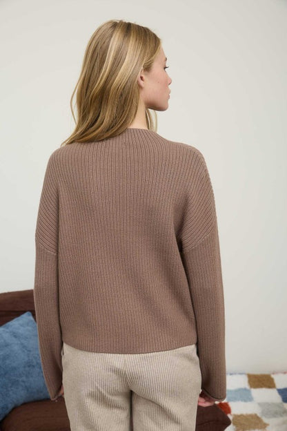 Owning The Room Mocha Sweater