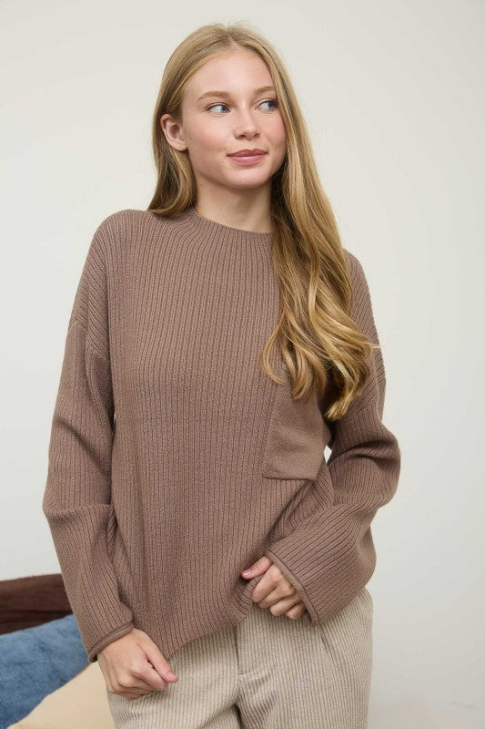 Owning The Room Mocha Sweater