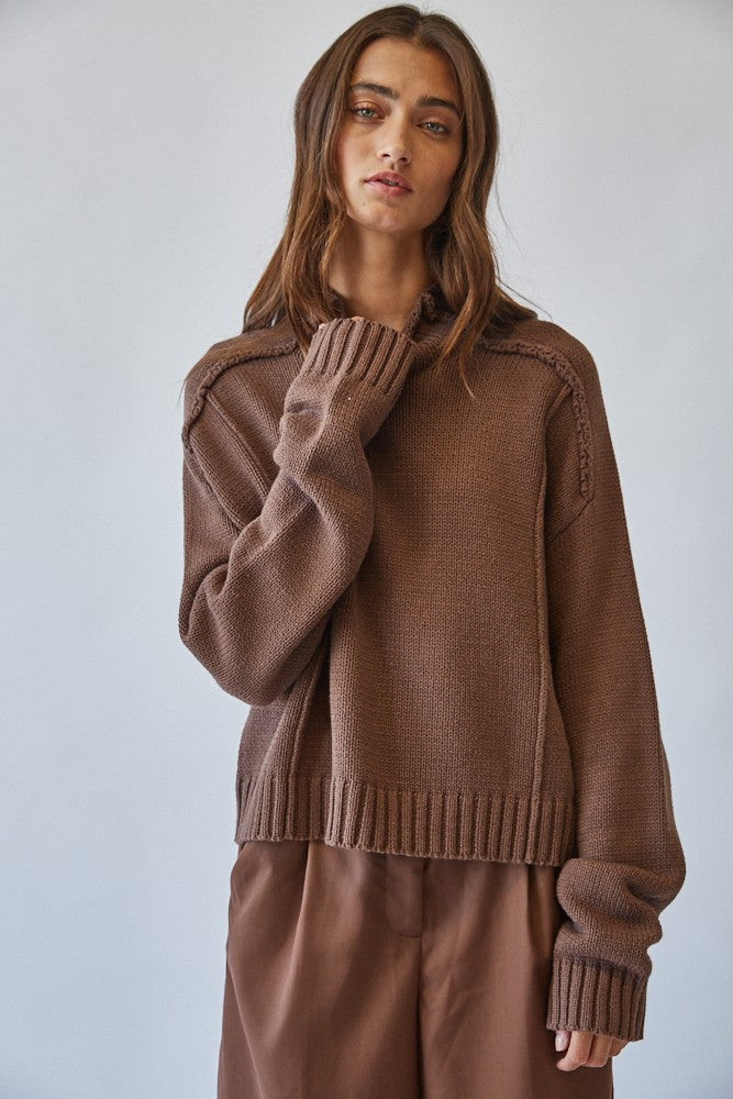All The While Chocolate Sweater