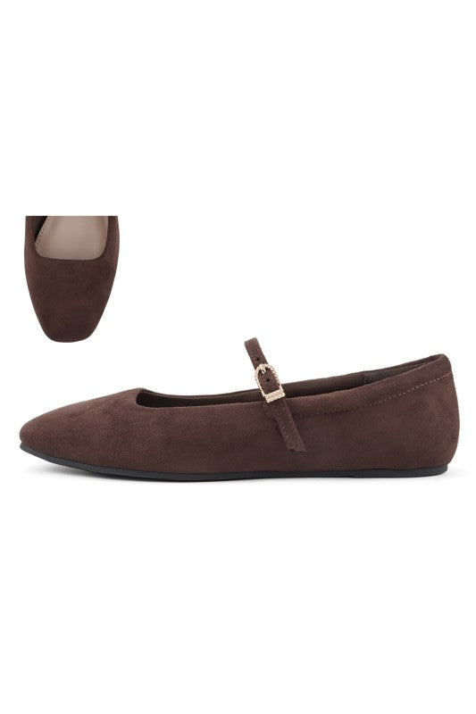 Kiana Brown Ballet Flats