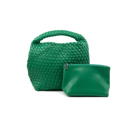 Woven Emerald Crossbody