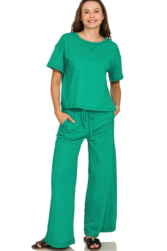 Casual Classic Kelly Green Set