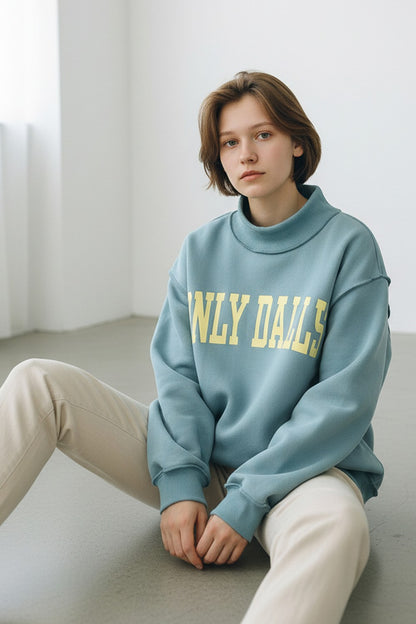 Dilly Dally Mint Blue Sweatshirt