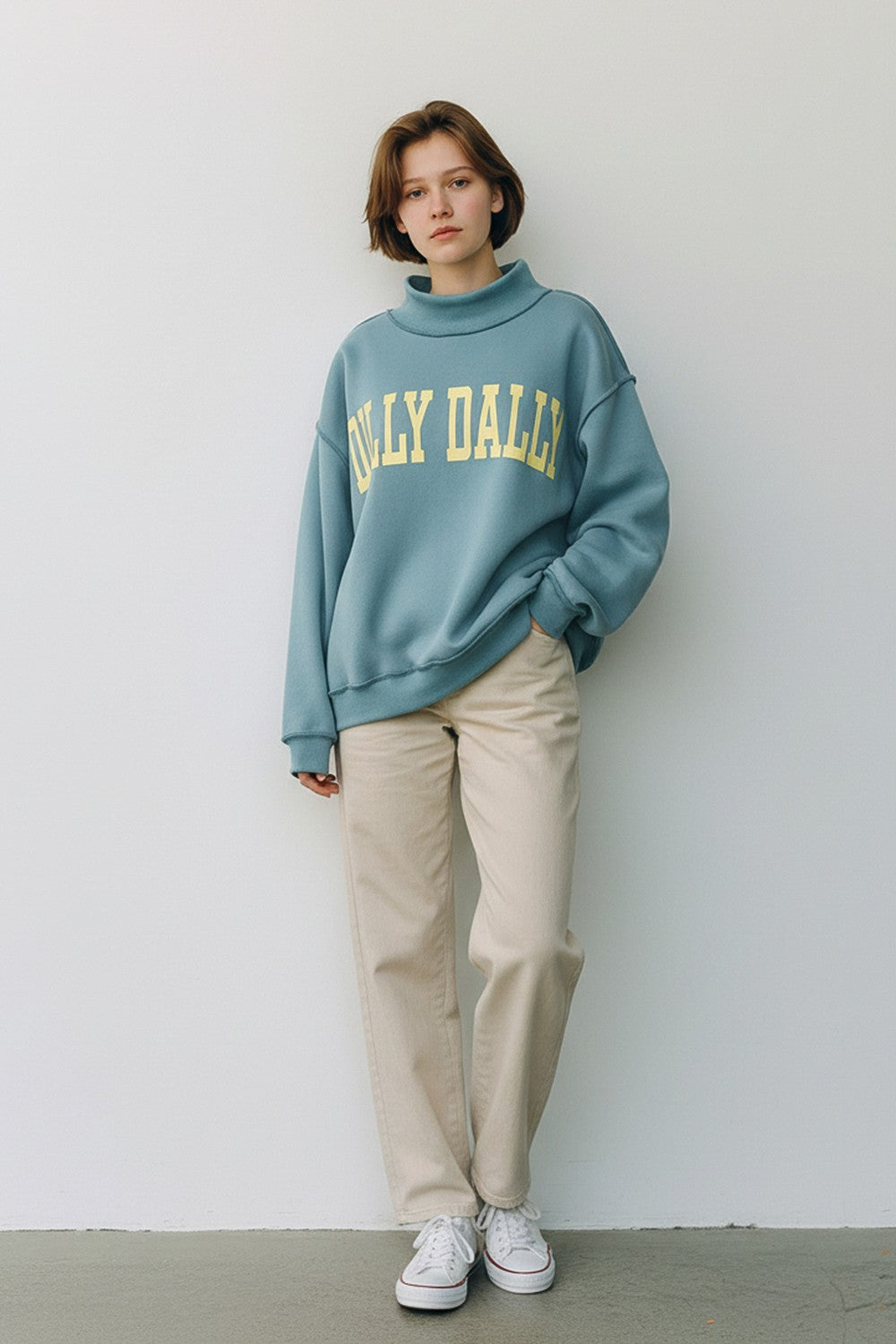 Dilly Dally Mint Blue Sweatshirt