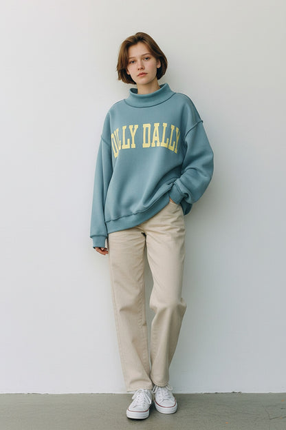 Dilly Dally Mint Blue Sweatshirt